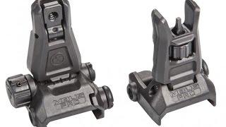 Magpul MBUS Pro Backup Sights & Spikes Tactical Billet Micro Sights Comparison