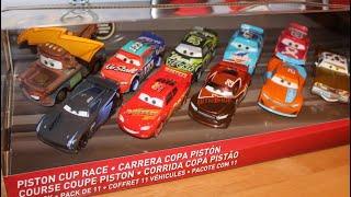 Mattel Disney Cars 3 Piston Cup Mater with Lightning Bolt, Metallic Tim Treadless 11-Pack