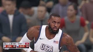 USA vs SLOVENIA EXHIBITION FULL GAME HIGHLIGHTS | 2024 Paris Olympic Games Highlights Today 2K24