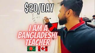 Day in a life of a Bangladeshi Teacher in Canada with $20/day 