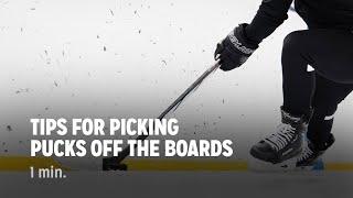 Tips For Picking Pucks Off The Boards