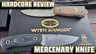  WithArmour Mercenary Knife  Hardcore Review!  Bushcraft + SurvivalMesser  Waldmeister Design 