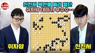 [신진서 백만불 짜리 절단에 쉬자양 대마가 우수수 떨어지네~] #한중슈퍼매치 #신진서 VS #쉬자양 #김성룡바둑랩 #바둑