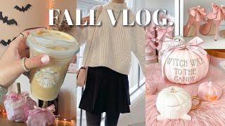 fall day in my life | preparing for fall, decorating my room, pumpkin spice drinks & more!!