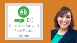 Demo | Sage 300 Construction & Real Estate (Timberline) *NEW* Construction Accounting Software