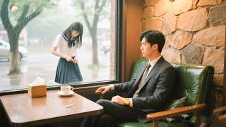 女孩對著窗戶整理衣服，殊不知裏面坐著億萬總裁，把她可愛的一面全都看到，一見鐘情！