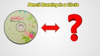 Pencil Drawing in a circle - step by step || Ashim Drawing Tips