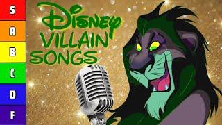 Ranking Disney Villain Songs - Tier List