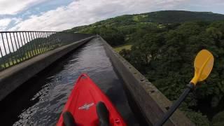 Kayaking over the Pontcysyllte Aqueduct - full crossing