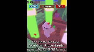 Why Can’t You Place Seeds In First Person? (Grow A Garden)