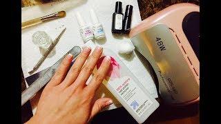 DIY French tip Gel Nails