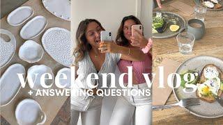 weekend in my life - baking, girls night, project update + q&a