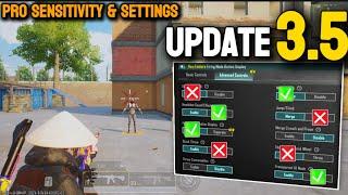 Update 3.5 PUBG-BGMI Best Settings & Sensitivity To Improve Aim & Headshots | Layout + Codes