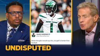 UNDISPUTED | Skip Bayless reacts to Jets DB Sauce Gardner says that "Golf is harder than football"