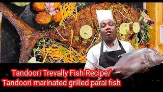 Tandoori Trevally Fish Recipe | Grilled Parai Fish Recipe | Easy Recipe Tandoori Marinated Para fish