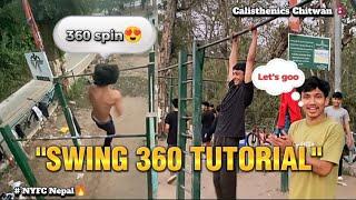 HOW TO DO SWING 360 || SWING 360 TUTORIAL || Sandy Calisthenics