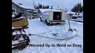 1938 GMC Service Truck Welding on the Dog Trail Chain Snow Drag  Jan 24 2025