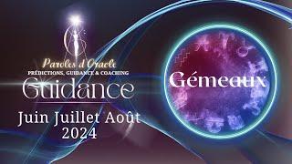 ️Gémeaux 🫴Guidance Juin Juillet Août 2024Concrétiser un projet qui remue le passé@ParolesdOracle