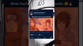 When Itachi comes to see Sasuke ‍ #shorts #anime #naruto #itachi #sasuke #trendingshorts #viral