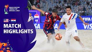 USA v Paraguay | FIFA Beach Soccer World Cup 2021 | Match Highlights