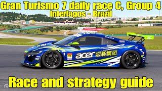 Gran Turismo 7 daily race C race and strategy guide...Group 4...Interlagos