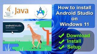 How to install Android Studio on Windows 11 | Updated Version | Android Studio Tutorial