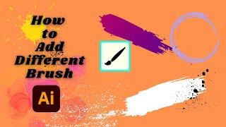How to  Download & Add Different Brush in Adobe illustrator