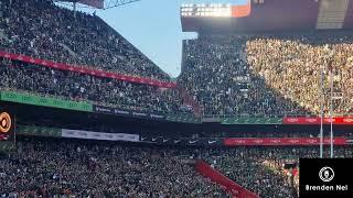 ELLIS PARK TEST:  South African national anthem from the stands