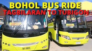 Bohol, Philippines Bus Ride | Tagbilaran City to Tubigon | Southern Star Bus Transit | Commuting