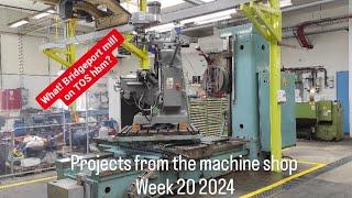 Projects from the machine shop week 20 2024 HBM work and cutting allot of stock for upcoming shafts