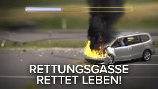 Neue Version: Rettungsgasse rettet Leben!