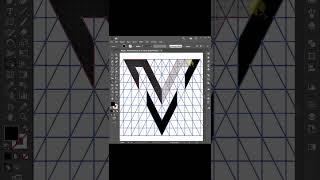 Design M V Letter Logo with Grid || Adobe Illustrator Tutorial