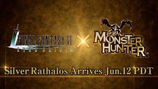 FINAL FANTASY VII EVER CRISIS | Monster Hunter Crossover Event Silver Rathalos Update