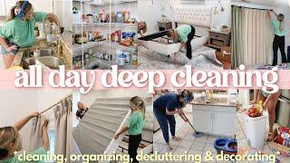 DEEP CLEANING AND DECLUTTERING MY HOUSE 2024 | summer deep clean with me + cleaning motivation!