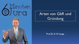 Arten von GbR und Gründung (MoPeG)