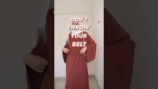 Wear your Belts  full haul on my channel 🫰 #hijab#abaya#muslim#muslimah#hijabstyle#haul