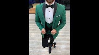 GENTWITH Molalla Green Slim Fit Shawl Lapel Tuxedo