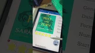 A court of mist and fury Book review  #digitalplanner #acomaf #acotar #journaling #booktube #books