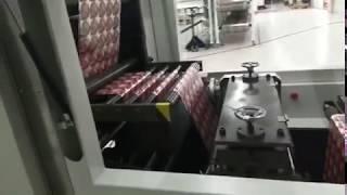 High Speed Aluminum Foil Lid Roll Die Punching Machine in Customer's Factory