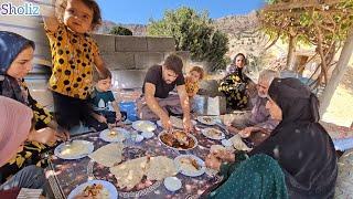 Embracing Rural Life: Helping Hamid's Mother & Enjoying Lunch Together 