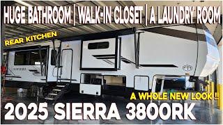 RV with Walk in closet & Laundry Room 2025 Sierra 3800RK Rear Kitchen fifth wheel @ Couchs RV Nation