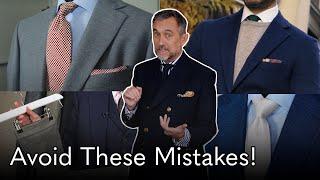 21 Mistakes Men Make Wearing Suits