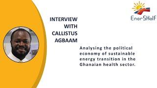 The EnerSHelF Project: Interview with Callistus Agbaam (H-BRS)