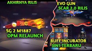 BOCORAN SG 2 M1887 OPM RELAUNCH, SG 2 TERBARU 2024, EVO GUN SCAR GOLDEN GLARE, BUFF INCUBATOR 3IN1