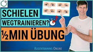 SCHIELEN WEGTRAINIEREN - einfache Augentraining Übung bei STRABISMUS