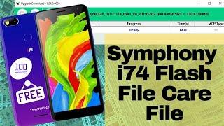 symphony i74 hang on logo solution || Symphony i74 care firmware Free Tested File
