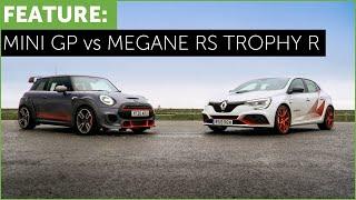 2020 Mini John Cooper Works GP vs Renault Megane RS Trophy R. Track Test with Ben Collins Stig