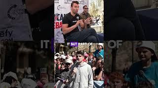 student makes up outrageous claims  #charliekirk #funny #debate #heat #interview #heateddiscussion