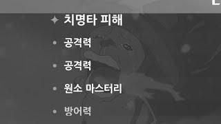 [원신] 새벽 성유물 강화 프로