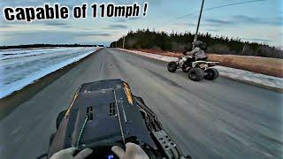 Driving the WORLD'S deadliest RACE MOWER **No safety**